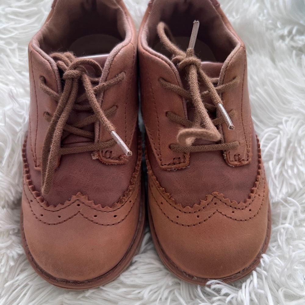Classic Brown Kids Shoes